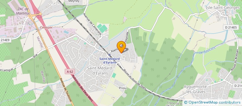 localisation de l'entreprise SAS P2B INVEST  SAINT-MEDARD-D'EYRANS