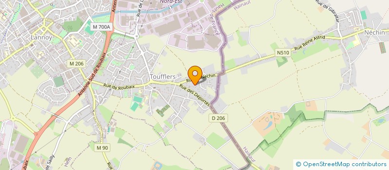 localisation de l'entreprise SAS PACOTA  TOUFFLERS