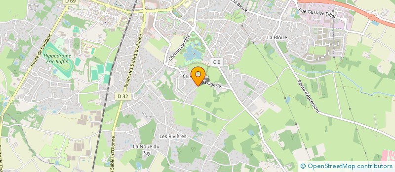 localisation de l'entreprise SAS PADIOLLEAU à CHALLANS