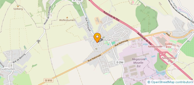 localisation de l'entreprise SAS PAF  SEINGBOUSE