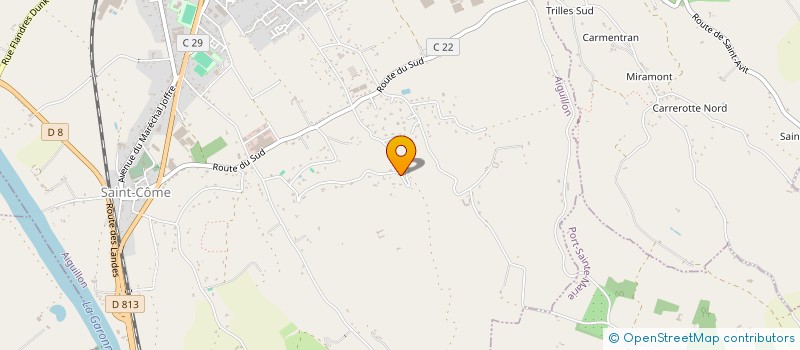 localisation de l'entreprise SAS PAIBASOL  AIGUILLON