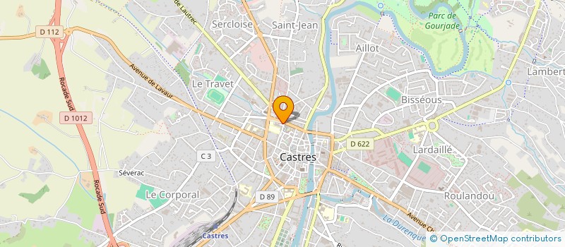 localisation de l'entreprise SAS PAIN ET GATEAU à CASTRES