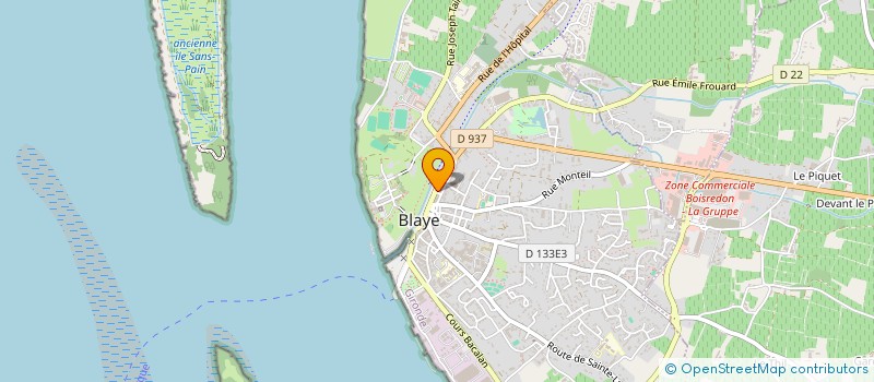 localisation de l'entreprise SAS PANDA à BLAYE