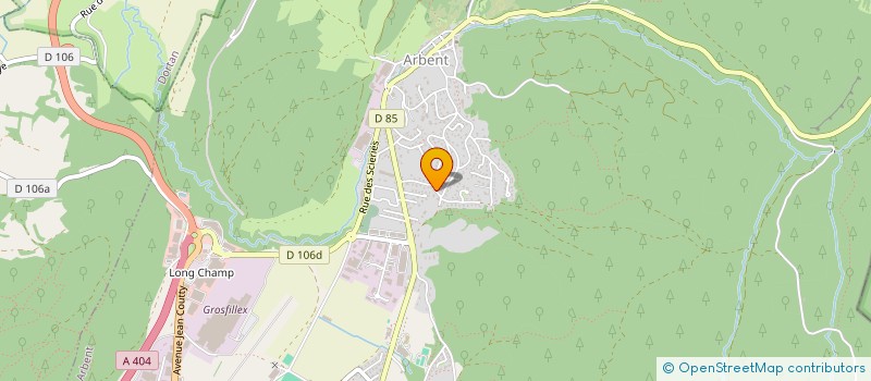 localisation de l'entreprise SAS PANNEAUX SUN à ARBENT