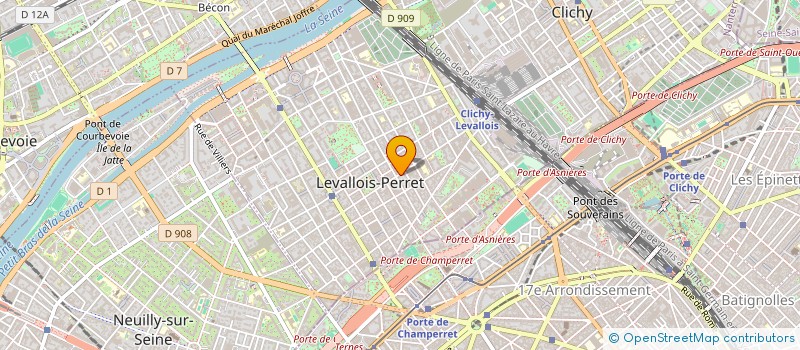 localisation de l'entreprise SAS PARADIS à LEVALLOIS-PERRET