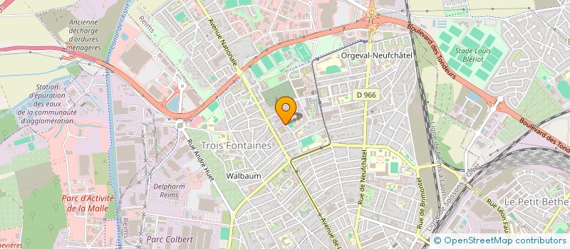 localisation de l'entreprise SAS PARADISE  REIMS