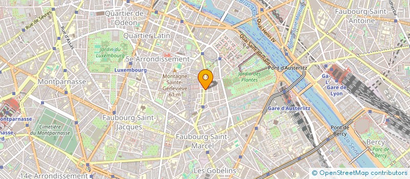 localisation de l'entreprise SAS PARFUMERIE MONGE  PARIS