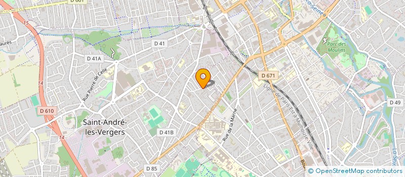 localisation de l'entreprise SAS PARIGAUX NICOLAS à SAINT-ANDRE-LES-VERGERS