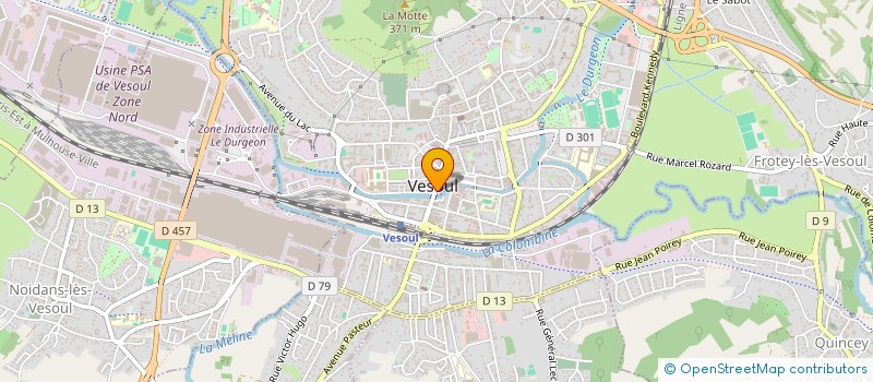 localisation de l'entreprise SAS PARISOT  VESOUL