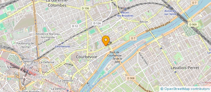 localisation de l'entreprise SAS PARTICIPATION MUTEAU à COURBEVOIE