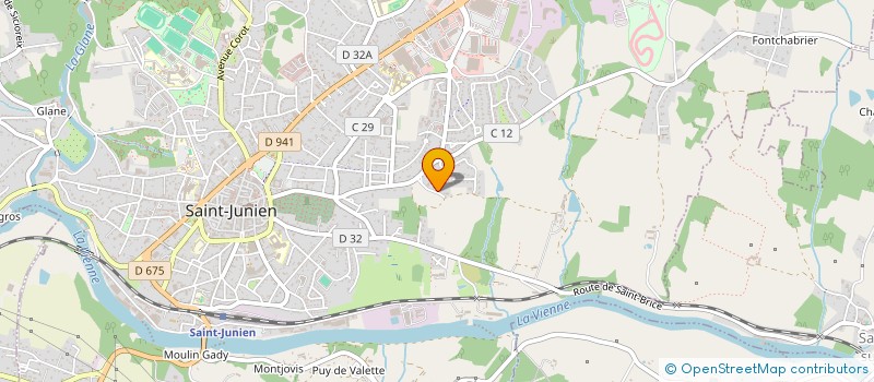 localisation de l'entreprise SAS PASCAL LAGRANGE à SAINT-JUNIEN