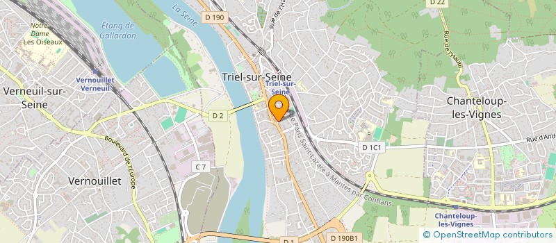 localisation de l'entreprise SAS PASCAL LE MERLE  TRIEL-SUR-SEINE