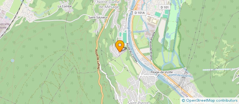 localisation de l'entreprise SAS PASCAL MASSERA  NOTRE-DAME-DE-MESAGE