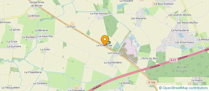 localisation de l'entreprise SAS PASQUIER  MESANGER