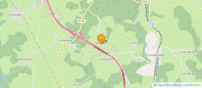 localisation de l'entreprise SAS PASTOUREL ENERGIE à COREN