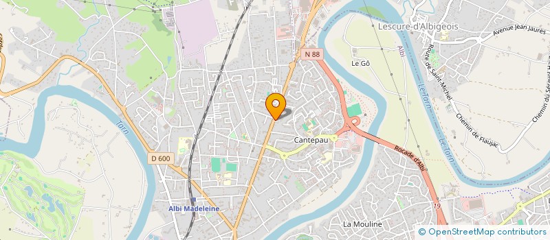 localisation de l'entreprise SAS PATISSERIE BOUBO à ALBI