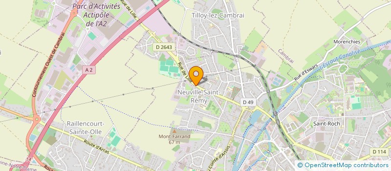 localisation de l'entreprise SAS PATRIMEO COURTAGE  NEUVILLE-SAINT-REMY