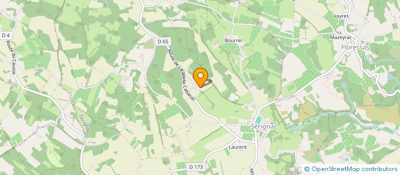 localisation de l'entreprise SAS PAULIN IZARD  SERIGNAC