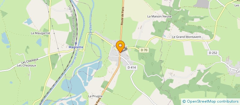 localisation de l'entreprise SAS PAULUS  REUGNY