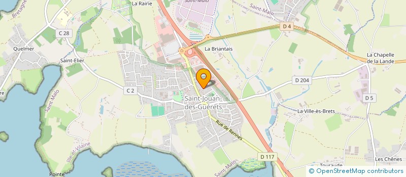 localisation de l'entreprise SAS PAVAGE DALLAGE MALOUIN  SAINT-JOUAN-DES-GUERETS