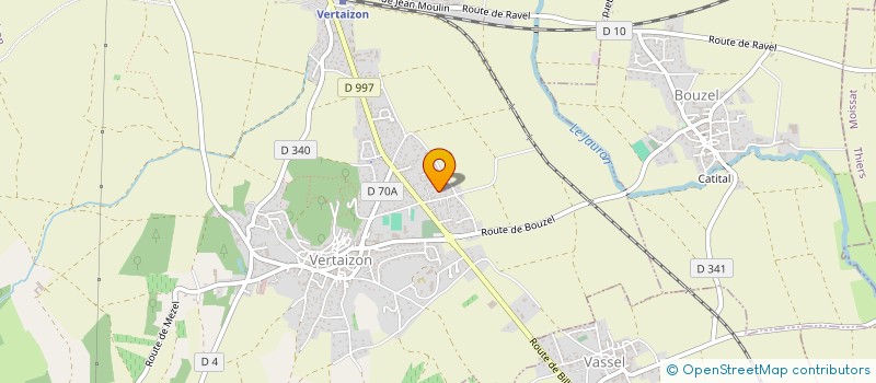 localisation de l'entreprise SAS PAW  VERTAIZON