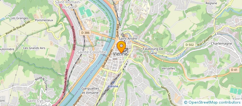 localisation de l'entreprise SAS PAWELAK à VIENNE