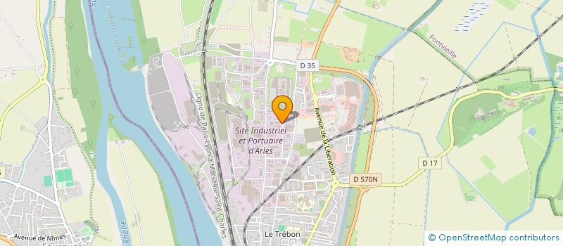 localisation de l'entreprise SAS PB MENUISERIE à ARLES