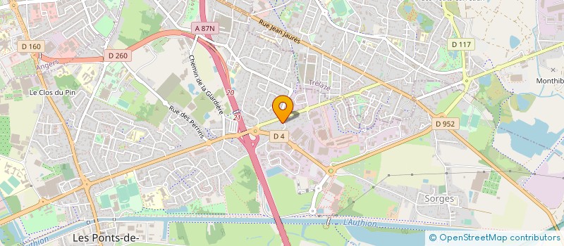 localisation de l'entreprise SAS PCG à LES PONTS-DE-CE
