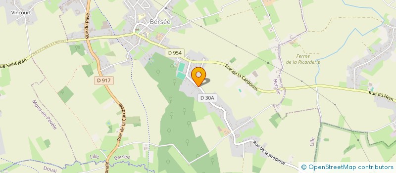localisation de l'entreprise SAS PDG 59235  BERSEE