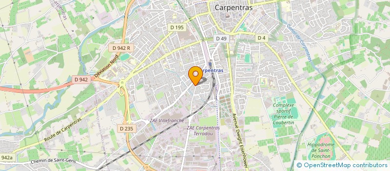 localisation de l'entreprise SAS PEINTURE BAT 84 à CARPENTRAS