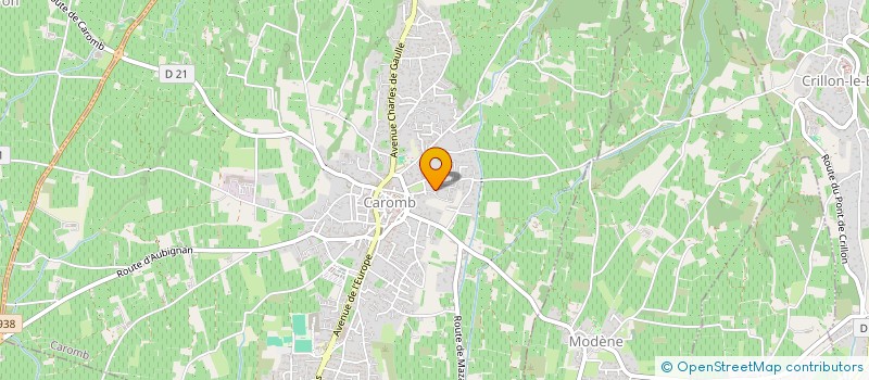 localisation de l'entreprise SAS PEINTURE BATIMENT 84 à CAROMB