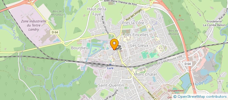 localisation de l'entreprise SAS PERLE DE SOIE à LURE