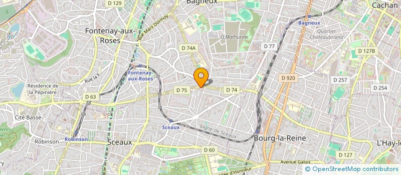 localisation de l'entreprise SAS PERMIS SCEAUX à SCEAUX