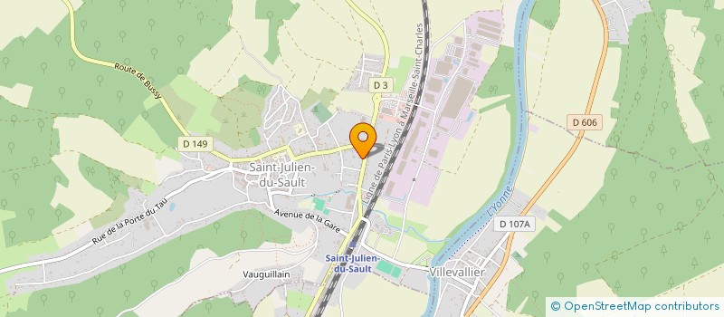 localisation de l'entreprise SAS PERRIGNON à SAINT-JULIEN-DU-SAULT