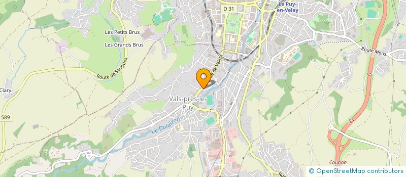 localisation de l'entreprise SAS PERRIN FRANCOIS  VALS-PRES-LE-PUY