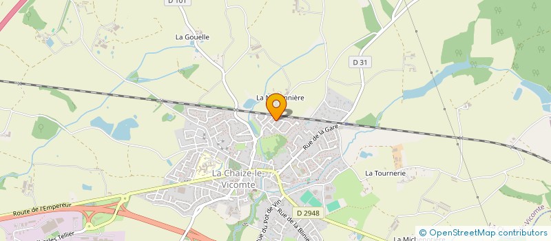 localisation de l'entreprise SAS PERROTIN  LA CHAIZE-LE-VICOMTE