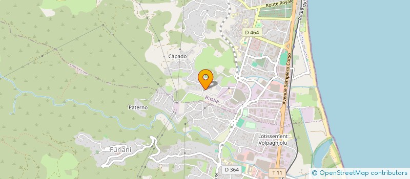 localisation de l'entreprise SAS PESTE à BASTIA