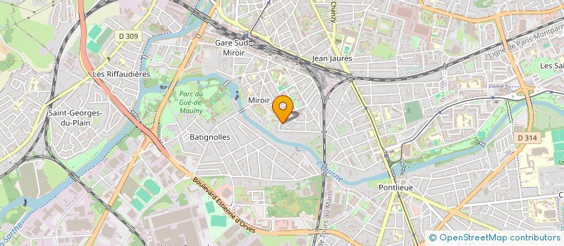 localisation de l'entreprise SAS PETIT GROS  ALLONNES