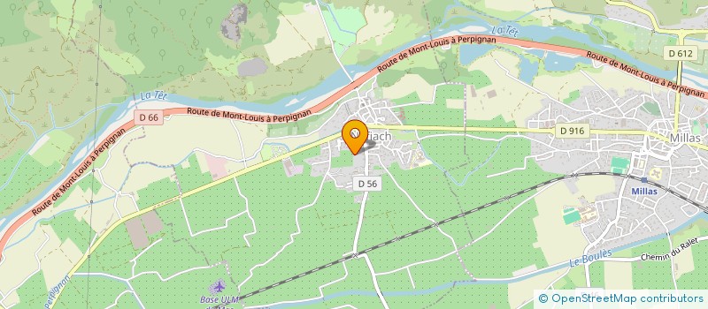 localisation de l'entreprise SAS PEYREBRUNE  NEFIACH