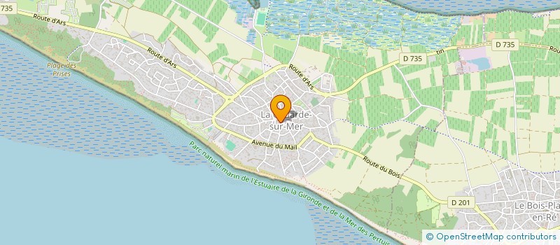 localisation de l'entreprise SAS PHB IMMOBILIER  LA COUARDE-SUR-MER