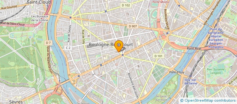 localisation de l'entreprise SAS PHD à BOULOGNE-BILLANCOURT