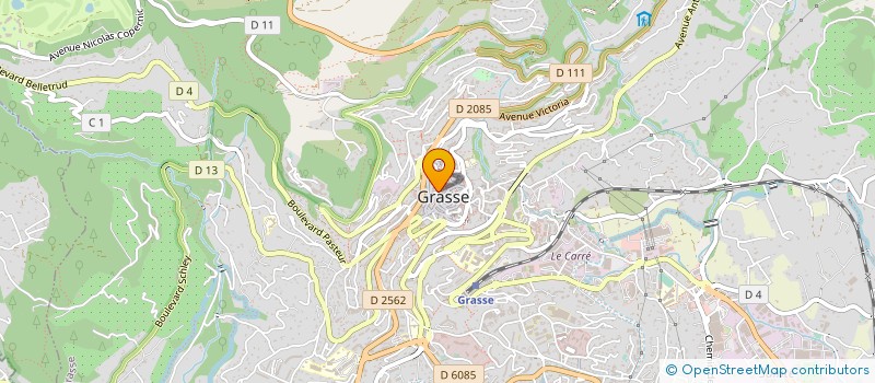 localisation de l'entreprise SAS PHI à GRASSE