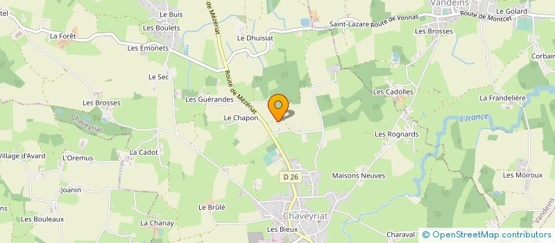 localisation de l'entreprise SAS PHILAUTO à CHAVEYRIAT