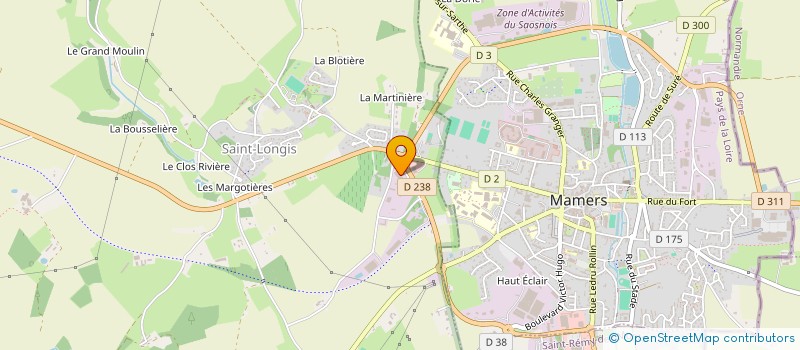 localisation de l'entreprise SAS PHILIPPE LECLERC  SAINT-LONGIS