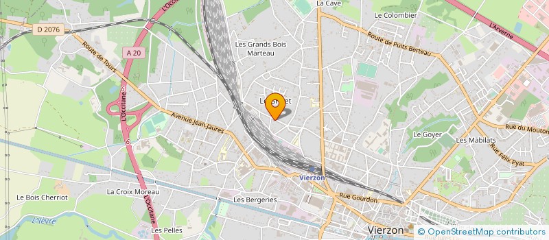 localisation de l'entreprise SAS PHILIPPE LOUIS  VIERZON