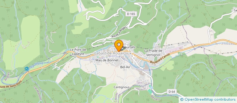 localisation de l'entreprise SAS PHILIPPE MARTIN ELECTRICITE  LABASTIDE-ROUAIROUX