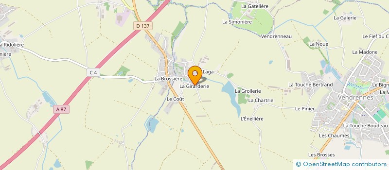 localisation de l'entreprise SAS PHLIPART ENERGIE  VENDRENNES