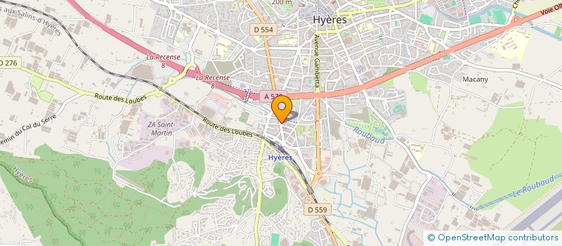 localisation de l'entreprise SAS PHOENIX à HYERES