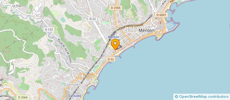 localisation de l'entreprise SAS PHYSALIS à MENTON