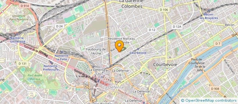 localisation de l'entreprise SAS PHYSIOMAST à COURBEVOIE